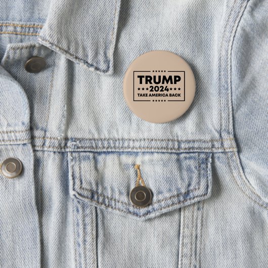 Trump 2024 Trump neemt Amerika terug Ronde Button 5,7 Cm (In situ)