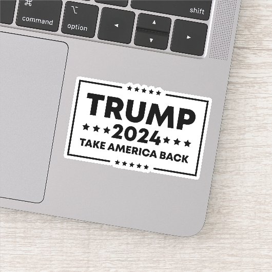 Trump 2024 Trump neemt Amerika terug Sticker (Detail)