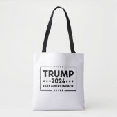 Trump 2024 Trump neemt Amerika terug Tote Bag (Voorkant)