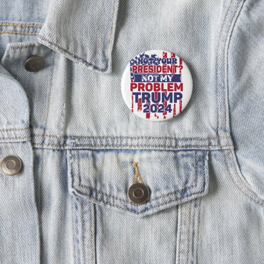 Trump 2024 Trump President Ronde Button 5,7 Cm (In situ)