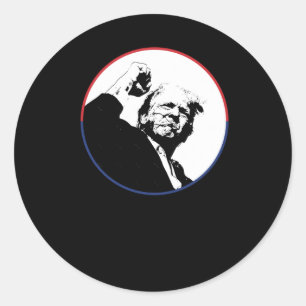 Trump 2024 Trump Rally Trump Oor Donald Trump Pres Ronde Sticker