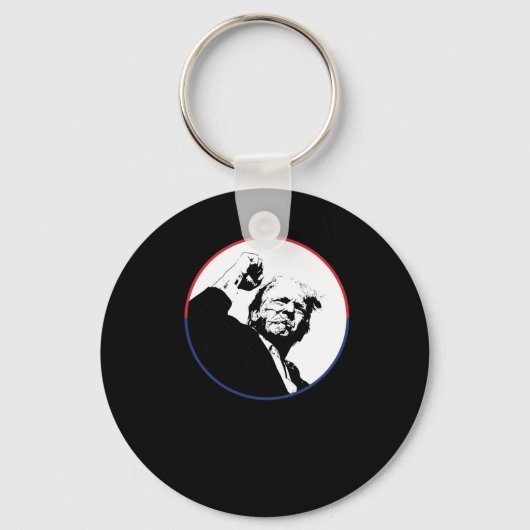 Trump 2024 Trump Rally Trump Oor Donald Trump Pres Sleutelhanger (Voorkant)