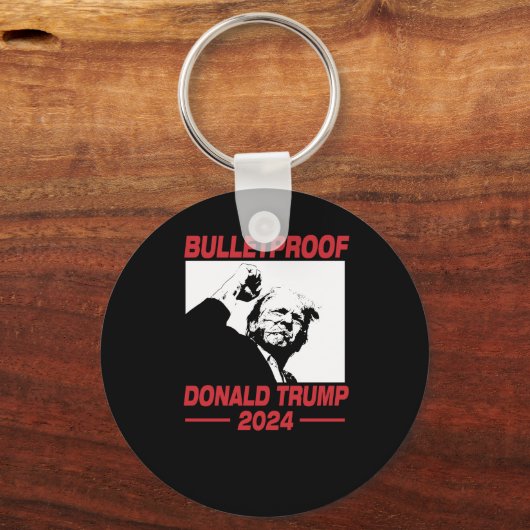 Trump 2024 Trump Rally Trump Oor Donald Trump Pres Sleutelhanger (Voorkant)