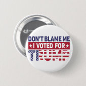 Trump 2024: Trump Ronde Button 5,7 Cm (Voorkant /achterkant)