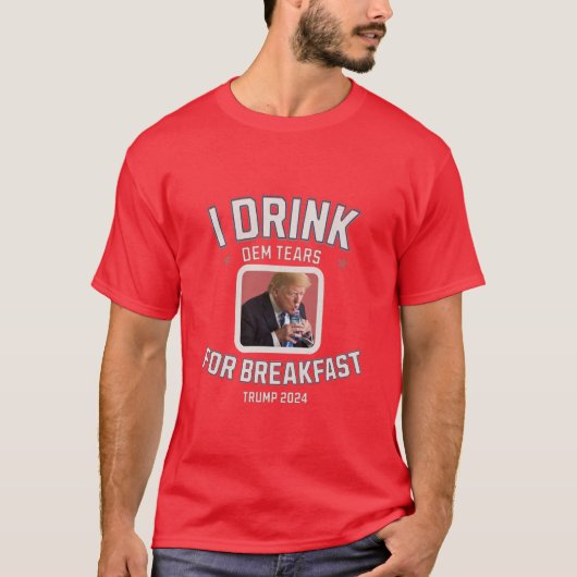Trump 2024 - Trump Win - Liberal Tears - Grappig T-shirt (Voorkant)