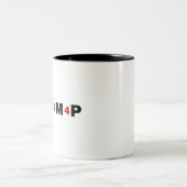 Trump 2024 tweekleurige koffiemok (Center)