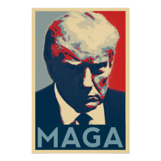 Trump 2024 Ultieme Mugshot Style MAGA Poster