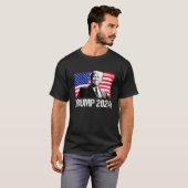 Trump 2024 USA Flag Campaign Re Elect President Ju T-shirt (Voorkant volledig)