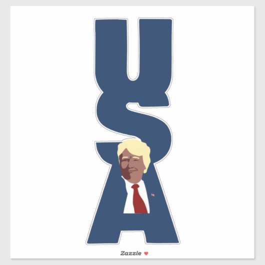 Trump 2024 USA Sticker (Vel)