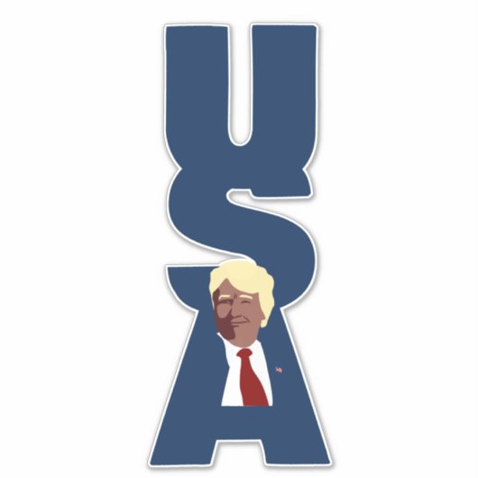 Trump 2024 USA Sticker (Voorkant)