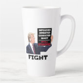 Trump 2024 vecht nog steeds presidentsverkiezingen latte mok (Rechts)