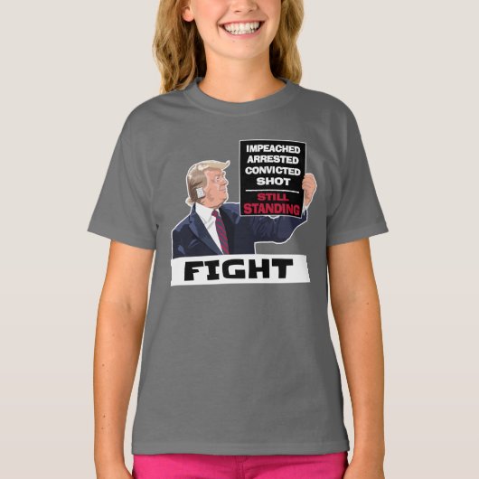 Trump 2024 vecht nog steeds presidentsverkiezingen t-shirt (Voorkant)