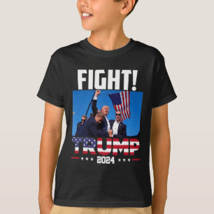 Trump 2024 Vecht Vuist Rally Trump Rally 2024 Amer T-shirt