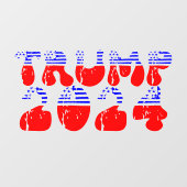 Trump 2024 Verenigde Staten Verkiezingsretro Raamsticker (Vel)