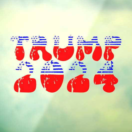 Trump 2024 Verenigde Staten Verkiezingsretro Raamsticker (Vel 3)