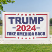 Trump 2024 Verkiezing Amerika Spandoek (Buitenkant)