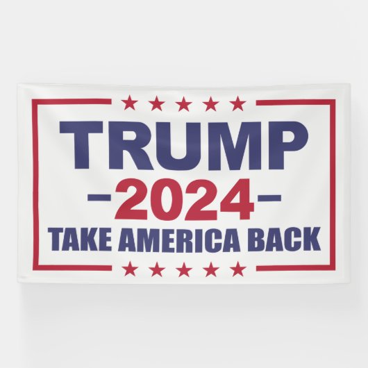 Trump 2024 Verkiezing Amerika Spandoek (Horizontaal)