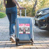 Trump 2024 Verkiezing Daddy's Home Roze Sticker (Koffer Insitu)