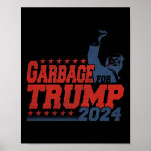 Trump 2024 Verkiezing Trots Om Afvalstem Op Trump  Poster