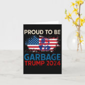 Trump 2024 Verkiezing Trots om een afvalstem te zi Kaart (Gele Bloem)