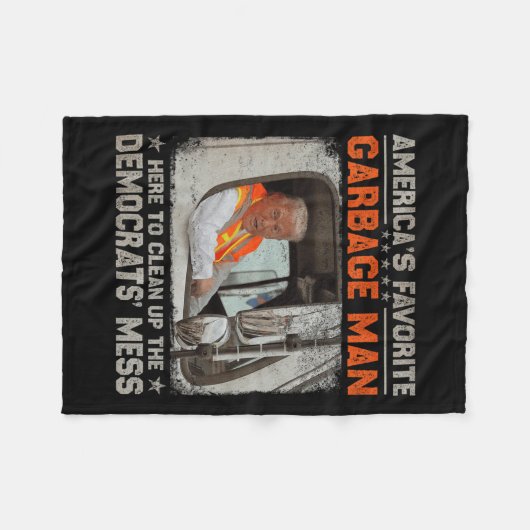 Trump 2024 Verkiezing Trump Afval Man Stem Trump P Fleece Deken (Voorkant (Horizontaal))