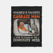 Trump 2024 Verkiezing Trump Afval Man Stem Trump P Fleece Deken (Voorkant)