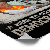 Trump 2024 Verkiezing Trump Afval Man Stem Trump P Poster (Hoek)