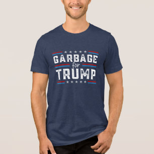 Trump 2024 Verkiezing We Zijn Geen Afval Stem Trum Tri-Blend Shirt