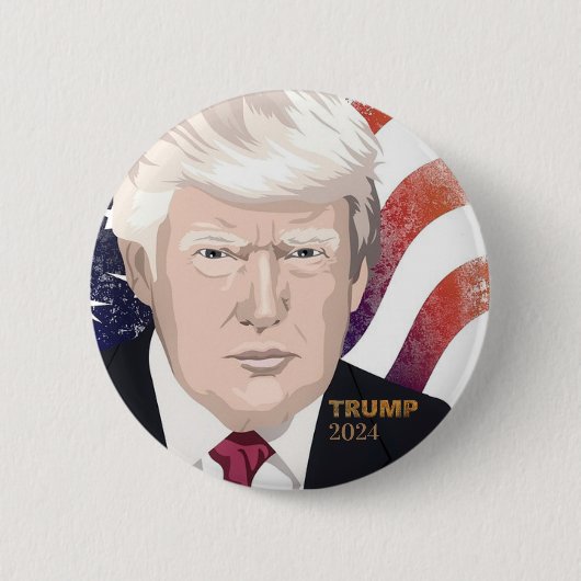 Trump 2024 VerkiezingsButton Ronde Button 5,7 Cm (Voorkant)
