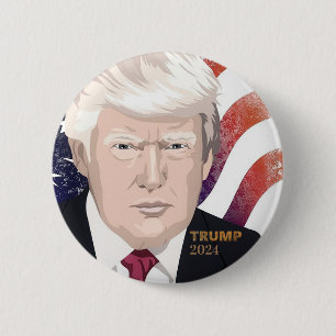 Trump 2024 VerkiezingsButton Ronde Button 5,7 Cm