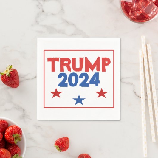 TRUMP 2024 Verkiezingspapier servetten (Insitu)