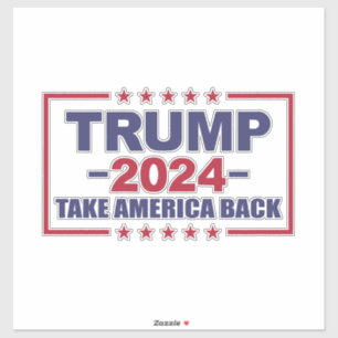 Trump 2024 Verkiezingsvlag Amerikaanse vlag Sticker