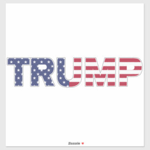 Trump 2024 Verkiezingsvlag Amerikaanse vlag Sticker