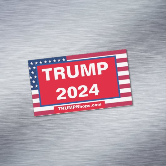 TRUMP 2024-verpakking van 25 patriottische kaartma Magnetisch Visitekaartje (Voorbeeld)