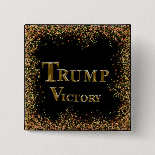 TRUMP 2024 VIERKANTE BUTTON 5,1 CM