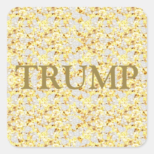TRUMP 2024 VIERKANTE STICKER (Voorkant)