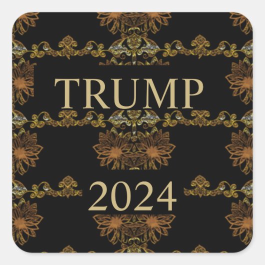 TRUMP 2024 VIERKANTE STICKER (Voorkant)