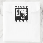 TRUMP 2024 VIERKANTE STICKER (Tas)