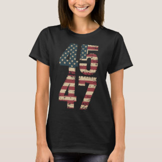 Trump 2024 Vintage 45 47 T-shirt