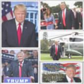 Trump 2024 Vinyl Stickers Donald Trump Foto Decal (Voorkant)