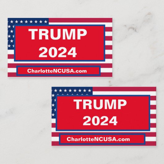 TRUMP 2024-VISITEKAARTJE VISITEKAARTJE (Voorkant / Achterkant)
