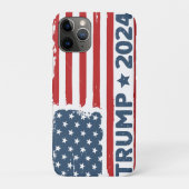 Trump 2024 Vlag Amerika Case-Mate iPhone Case (Achterkant)