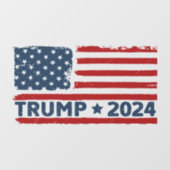 Trump 2024 Vlag Amerika Raamsticker (Vel)