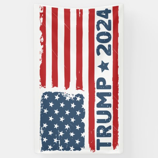 Trump 2024 Vlag Amerika Spandoek (Verticaal)