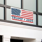 Trump 2024 Vlag Amerika Spandoek (Buitenkant Gebouw)