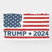 Trump 2024 Vlag Amerika Spandoek (Horizontaal)