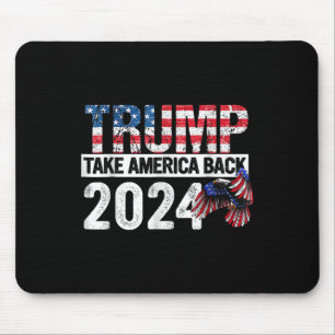 Trump 2024 vlag Neem Amerika terug 4th of July Tru Muismat