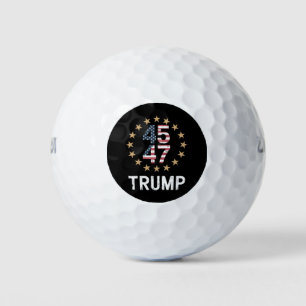 Trump 2024 Vlag Neem Amerika Terug Trump 45 47  Golfballen