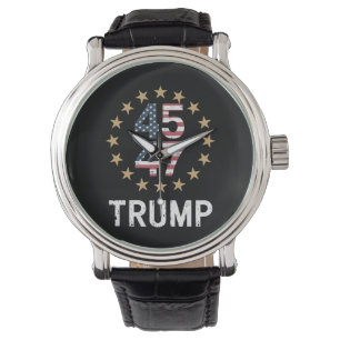 Trump 2024 Vlag Neem Amerika Terug Trump 45 47 Horloge