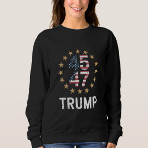 Trump 2024 Vlag Neem Amerika Terug Trump 45 47 Trui